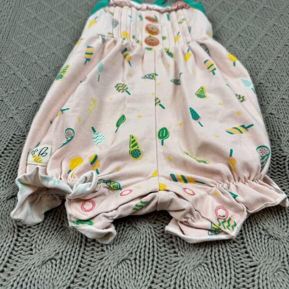 Wildflowers Day Dream Baby Romper Ice Cream and Sweet Treat Pattern ~ 3M - Picture 3 of 12